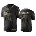Philadelphia Eagles #26 Miles Sanders Black Golden Edition Stitched Jersey