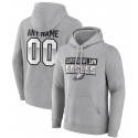 Philadelphia Eagles Active Player Custom Grey Super Bowl LVII Name Number Pullover Hoodie