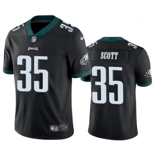 Philadelphia Eagles #35 Boston Scott Black Vapor Untouchable Limited Stitched Jersey
