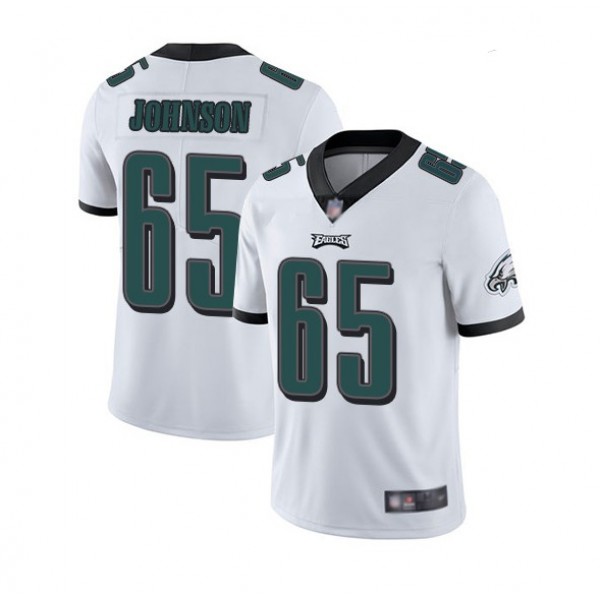 Philadelphia Eagles #65 Lane Johnson White Vapor Untouchable Limited Stitched Jersey