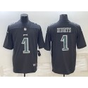 Philadelphia Eagles #1 Jalen Hurts Black Green Vapor Untouchable Limited Stitched Jersey