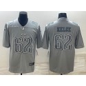 Philadelphia Eagles #62 Jason Kelce Gray Atmosphere Fashion Stitched Jersey