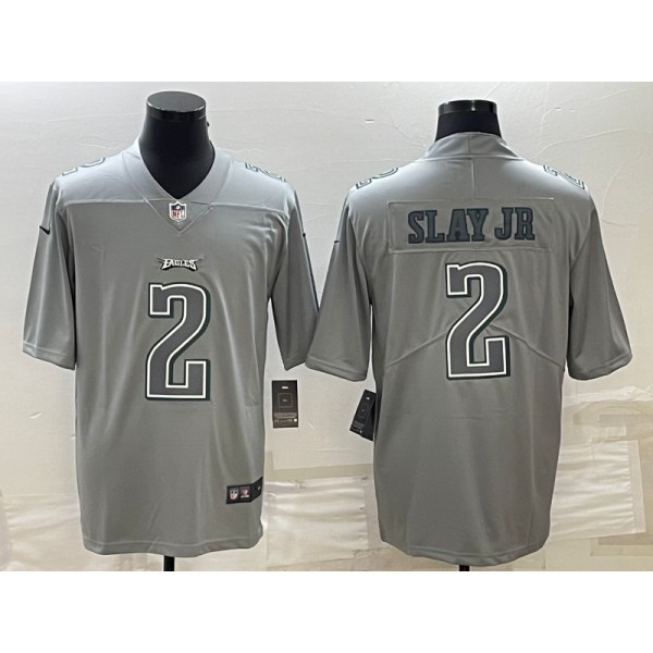 Philadelphia Eagles #2 Darius Slay JR Gray Atmosphere Fashion Stitched Jersey