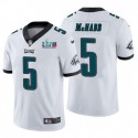 Philadelphia Eagles #5 Donovan McNabb White Super Bowl LVII Patch Vapor Untouchable Limited Stitched Jersey