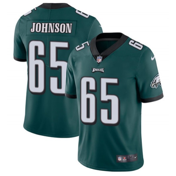 Philadelphia Eagles #65 Lane Johnson Green Vapor Untouchable Limited Stitched Jersey