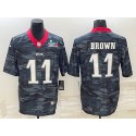 Philadelphia Eagles #11 A. J. Brown Camo Super Bowl LVII Patch Limited Stitched Jersey