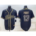 San Francisco 49ers #13 Brock Purdy Black Gold With Patch Cool Base Stitched Baseball Jersey