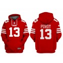 San Francisco 49ers #13 Brock Purdy Red Alternate Pullover Hoodie