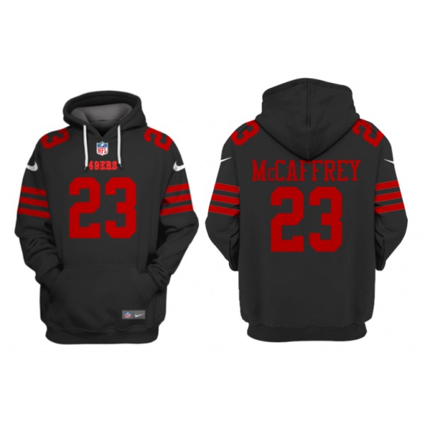 San Francisco 49ers #23 Christian McCaffrey Black Alternate Pullover Hoodie