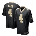 New Orleans Saints #4 Derek Carr Black Stitched Game Jersey