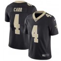 New Orleans Saints #4 Derek Carr Black Vapor Limited Stitched Jersey