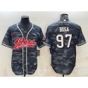 San Francisco 49ers #97 Nick Bosa Grey Camo With Patch Cool Base Stitched Baseball Jersey