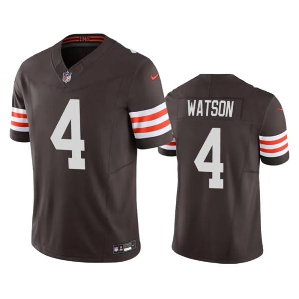 Cleveland Browns #4 Deshaun Watson Brown 2023 F.U.S.E. Vapor Untouchable Limited Stitched Jersey