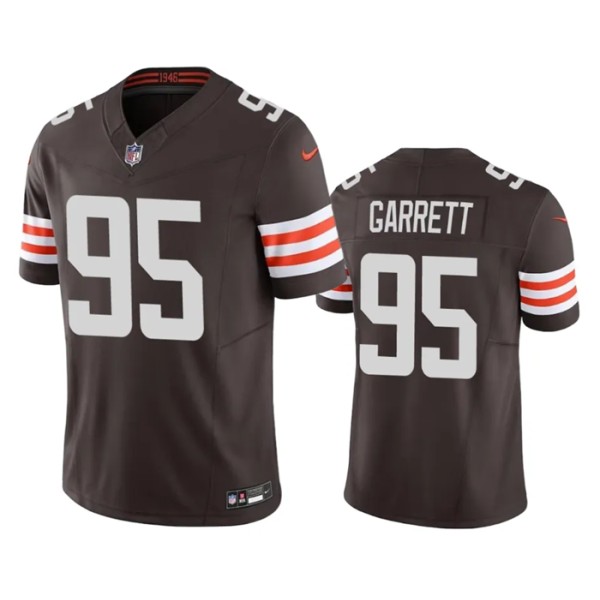 Cleveland Browns #95 Myles Garrett Brown 2023 F.U.S.E. Vapor Untouchable Limited Stitched Jersey