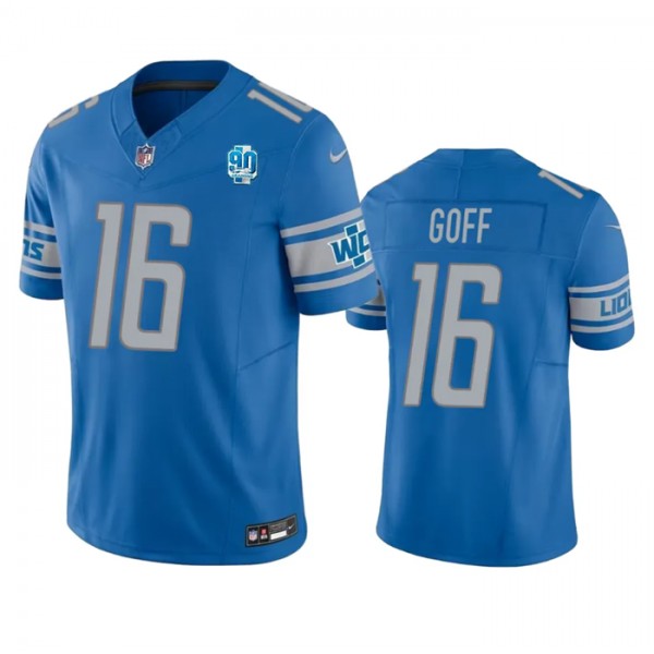 Detroit Lions #46 Jack Campbell Blue 2023 F.U.S.E. 90th Anniversary Vapor Untouchable Limited Stitched Jersey