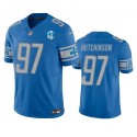 Detroit Lions #97 Aidan Hutchinson Blue 2023 F.U.S.E. 90th Anniversary Vapor Untouchable Limited Stitched Jersey
