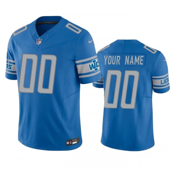 Detroit Lions Custom Blue 2023 F.U.S.E. Vapor Untouchable Limited Stitched Jersey