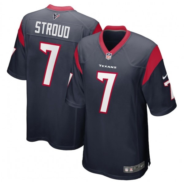 Houston Texans #7 C.J. Stroud Navy Stitched Game Jersey