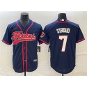 Houston Texans #7 C.J. Stroud Navy With Patch Cool Base Stitched Jersey