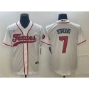 Houston Texans #7 C.J. Stroud White With Patch Cool Base Stitched Jersey