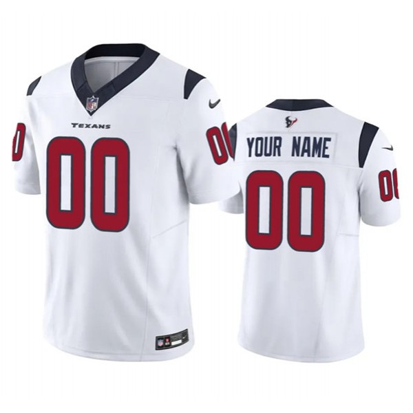 Houston Texans Custom White 2023 F.U.S.E Vapor Untouchable Limited Stitched Jersey