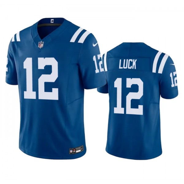 Indianapolis Colts #12 Andrew Luck Blue 2023 F.U.S.E Vapor Untouchable Stitched Jersey