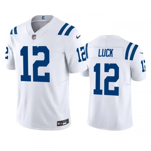 Indianapolis Colts #12 Andrew Luck White 2023 F.U.S.E Vapor Untouchable Stitched Jersey