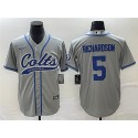 Indianapolis Colts #5 Anthony Richardson Gray Cool Base Stitched Jersey