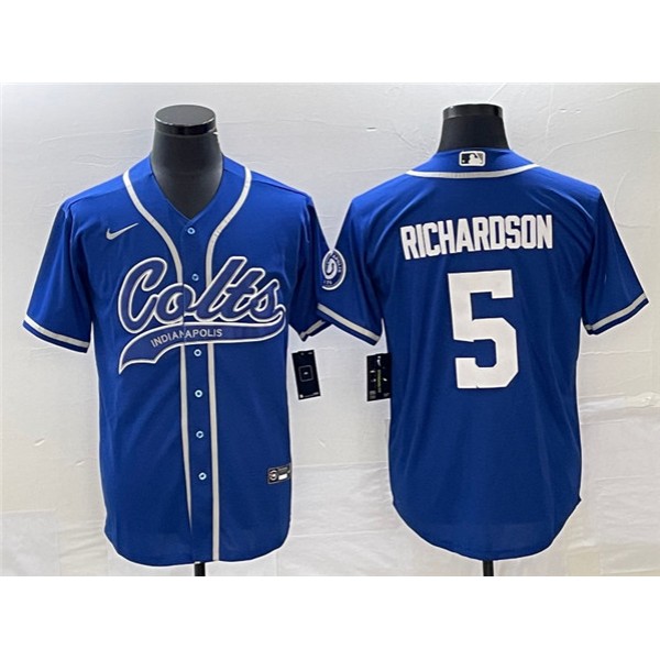 Indianapolis Colts #5 Anthony Richardson Royal Cool Base Stitched Jersey