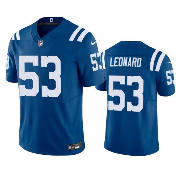 Indianapolis Colts #53 Shaquille Leonard Blue 2023 F.U.S.E Vapor Untouchable Stitched Jersey