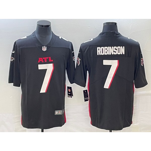 Atlanta Falcons #7 Bijan Robinson Black 2023 Draft Vapor Untouchable Limited Stitched Jersey