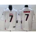 Atlanta Falcons #7 Bijan Robinson White 2023 Draft Vapor Untouchable Limited Stitched Jersey