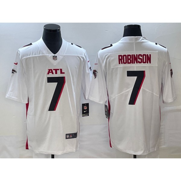 Atlanta Falcons #7 Bijan Robinson White 2023 Draft Vapor Untouchable Limited Stitched Jersey