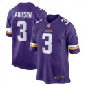 Minnesota Vikings #3 Jordan Addison Purple Stitched Game Jersey