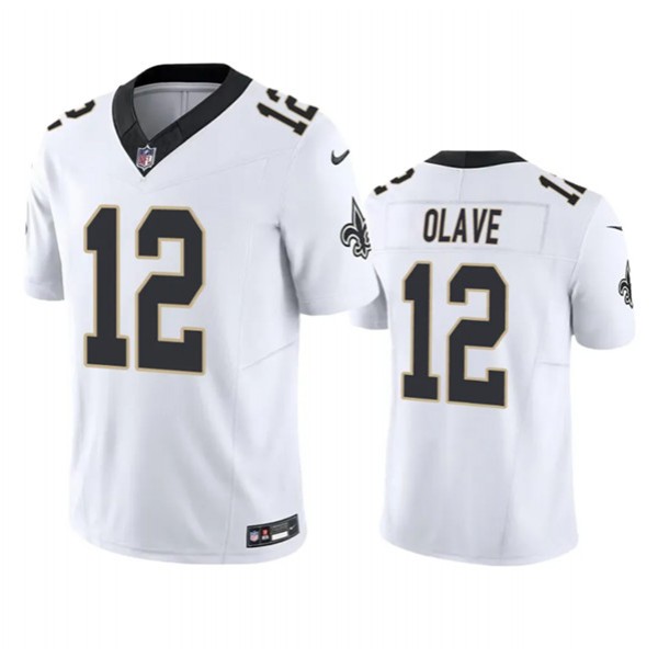 New Orleans Saints #12 Chris Olave White 2023 F.U.S.E. Vapor Untouchable Limited Stitched Jersey