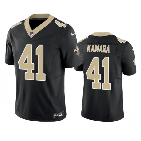 New Orleans Saints #41 Alvin Kamara Black 2023 F.U.S.E. Vapor Untouchable Limited Stitched Jersey