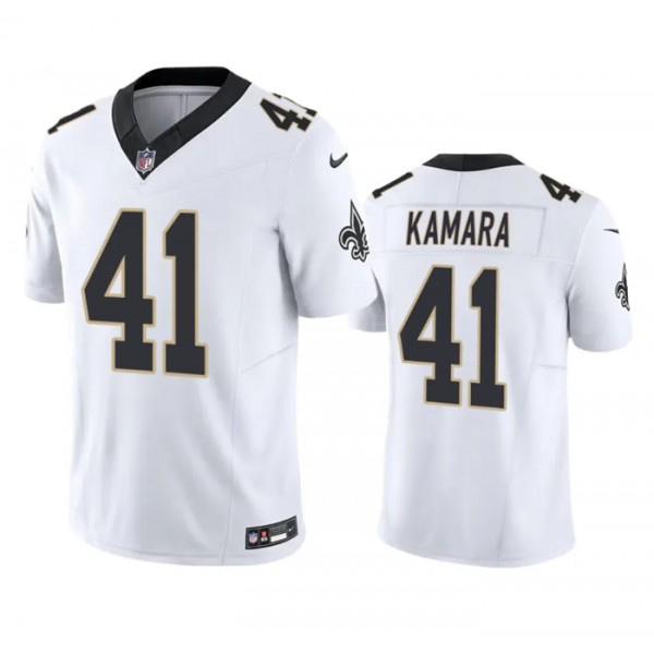 New Orleans Saints #41 Alvin Kamara White 2023 F.U.S.E. Vapor Untouchable Limited Stitched Jersey