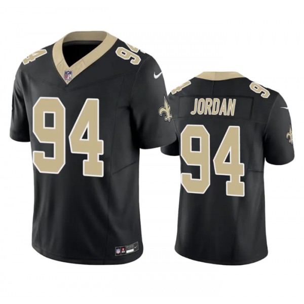 New Orleans Saints #94 Cameron Jordan Black 2023 F.U.S.E. Vapor Untouchable Limited Stitched Jersey