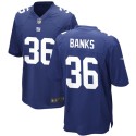 New York Giants #36 Deonte Banks Blue 2023 Draft Stitched Game Jersey