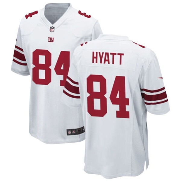 New York Giants #84 Jalin Hyatt White Stitched Game Jersey