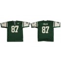 New York Jets #87 Laveranues Coles Green Stitched Jersey