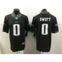 Philadelphia Eagles #0 D'Andre Swift Black 2023 Draft Vapor Limited Stitched Jersey