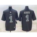 Philadelphia Eagles #1 Jalen Hurts Black Vapor Untouchable Limited Stitched Jersey