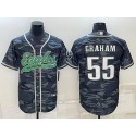 Philadelphia Eagles #55 Brandon Graham Gray Camo With Patch Cool Base Stitched Jersey