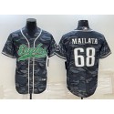 Philadelphia Eagles #68 Jordan Mailata Gray Camo With Patch Cool Base Stitched Jersey