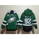 Philadelphia Eagles #92 Reggie White Green Ageless Must-Have Lace-Up Pullover Hoodie
