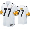Pittsburgh Steelers #77 Broderick Jones White Stitched Game Jersey