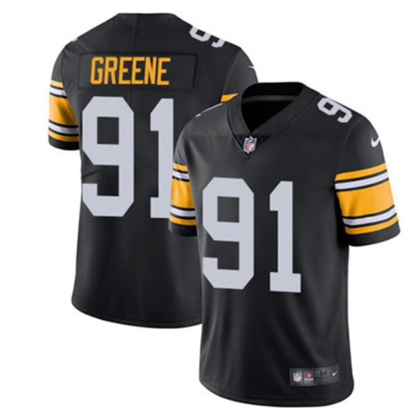 Pittsburgh Steelers #91 Kevin Greene Black Vapor Untouchable Limited Stitched Jersey
