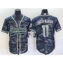 Seattle Seahawks #11 Jaxon Smith-Njigba Grey With Patch Cool Base Stitched Jersey