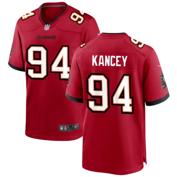 Tampa Bay Buccaneers #94 Calijah Kancey Red 2023 Draft Stitched Game Jersey